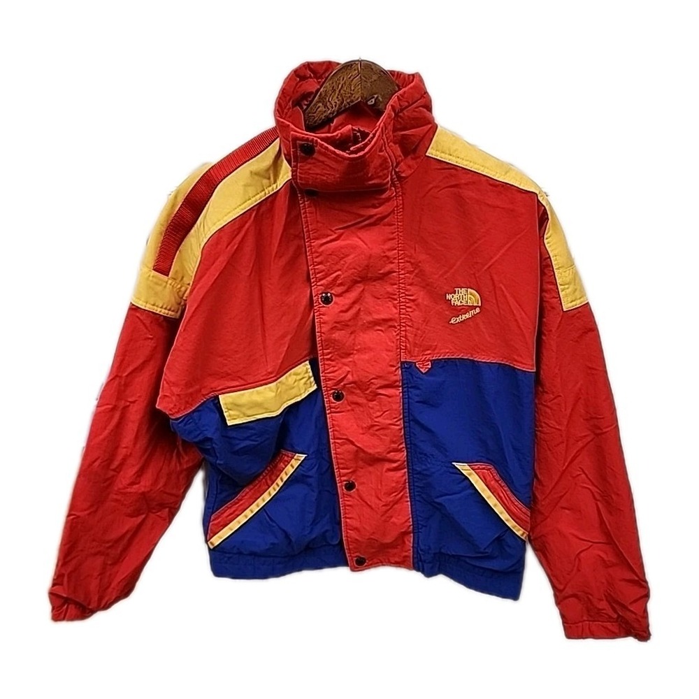 Vintage The North Face Extreme GoreTex Jacket Men Small Red Blue Nylon Full Zip